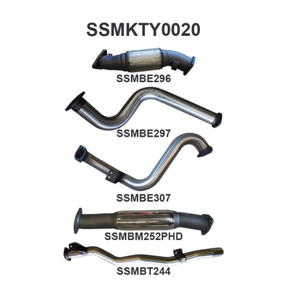 Manta Exhaust System - LandCruiser VDJ78 Troop Carrier 4.5L V8 2007-2016 - SSMKTY0020