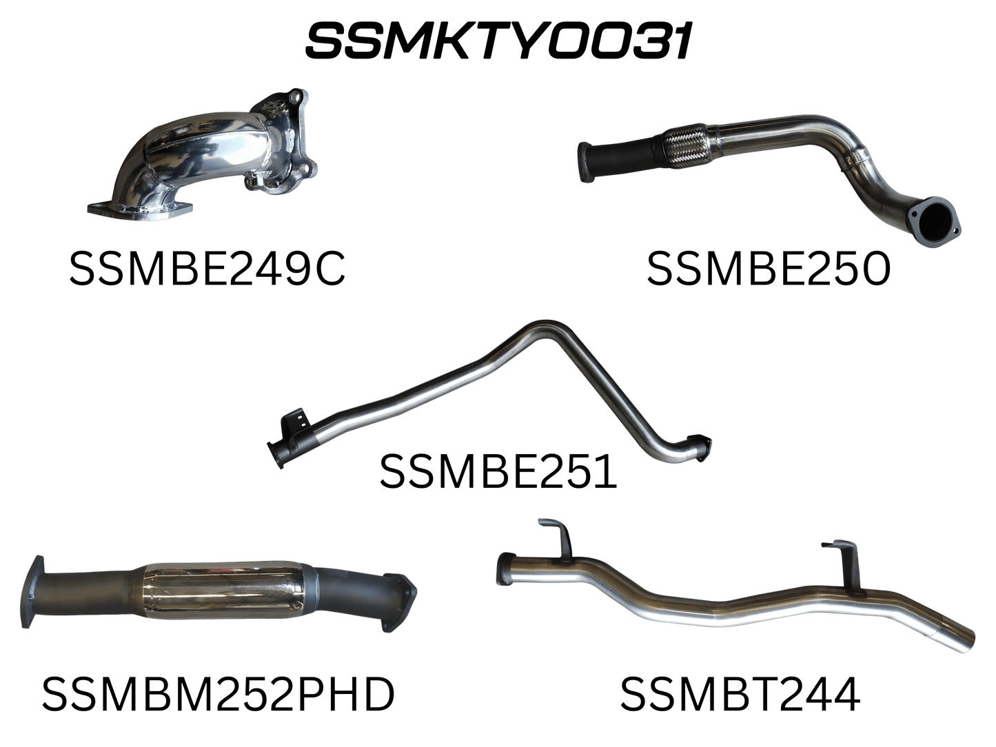Manta Exhaust System - LandCruiser HDJ79 4.2L 1HD Turbo Diesel Ute - SSMKTY0031