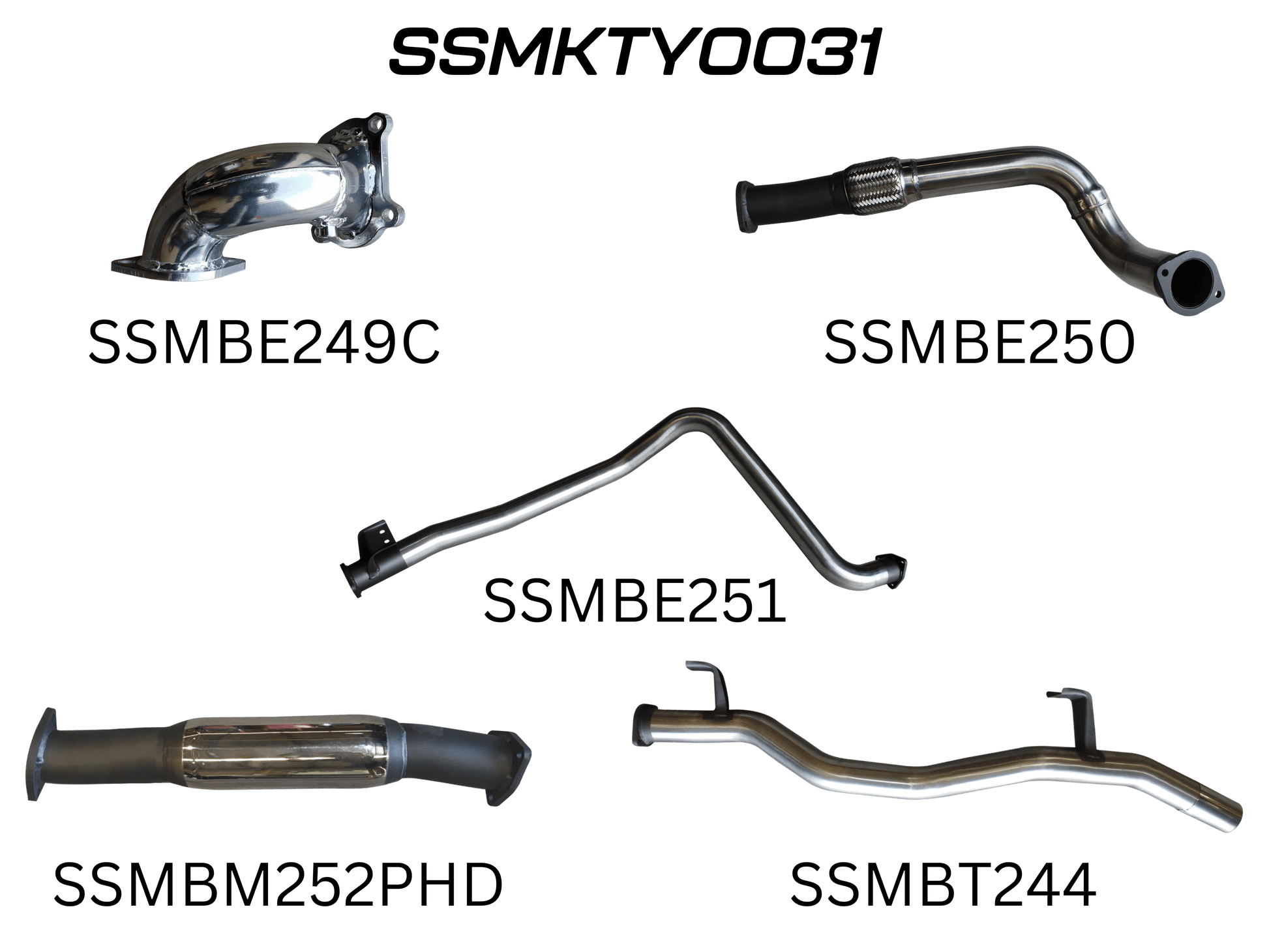 Manta Exhaust System - LandCruiser HDJ79 4.2L 1HD Turbo Diesel Ute - SSMKTY0031