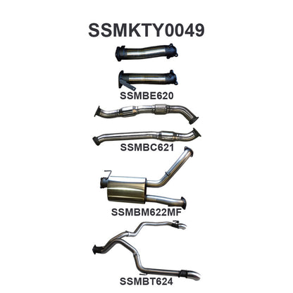 Manta Exhaust System - LandCruiser VDJ200 4.5L V8 Twin Turbo Diesel Wagon 2007-2015