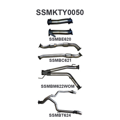 Manta Exhaust System - LandCruiser VDJ200 4.5L V8 Twin Turbo Diesel Wagon 2007-2015