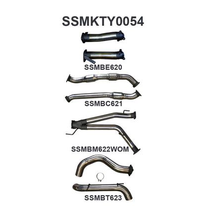 Manta Exhaust System - LandCruiser VDJ200 4.5L V8 Twin Turbo Diesel Wagon 2007-2015