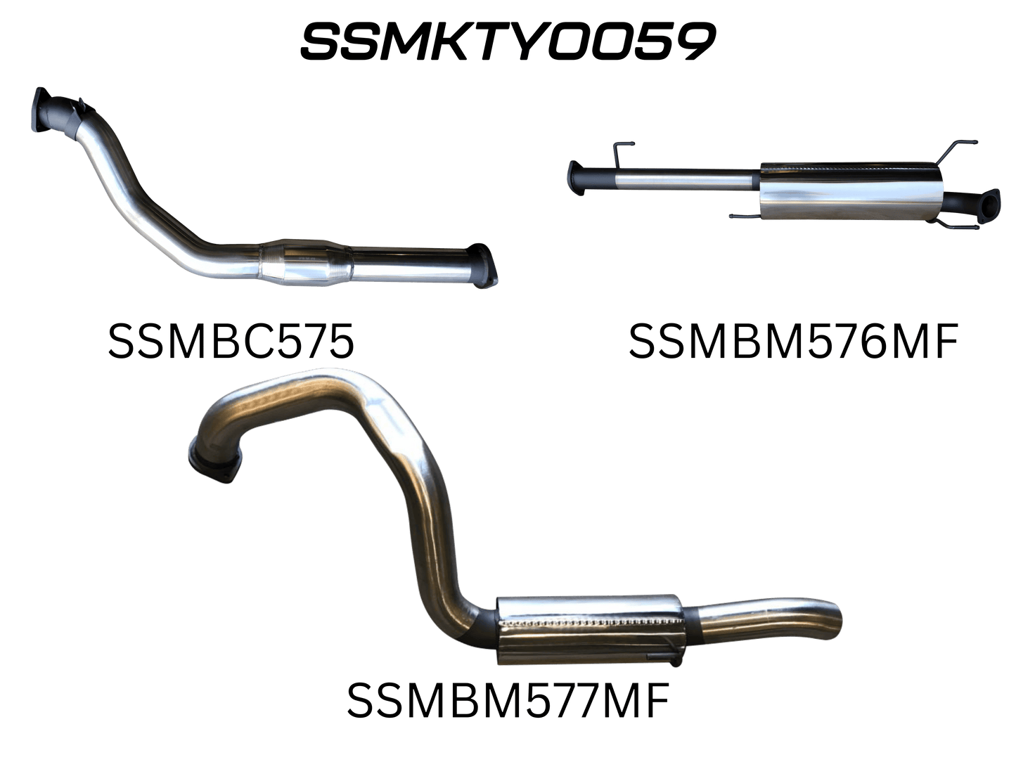 Manta Exhaust System - Prado KDJ120R / KDJ150R 3.0L Turbo Diesel Sep 2007-Sep 2015