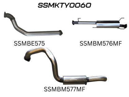 Manta Exhaust System - Prado KDJ120R / KDJ150R 3.0L Turbo Diesel Sep 2007-Sep 2015