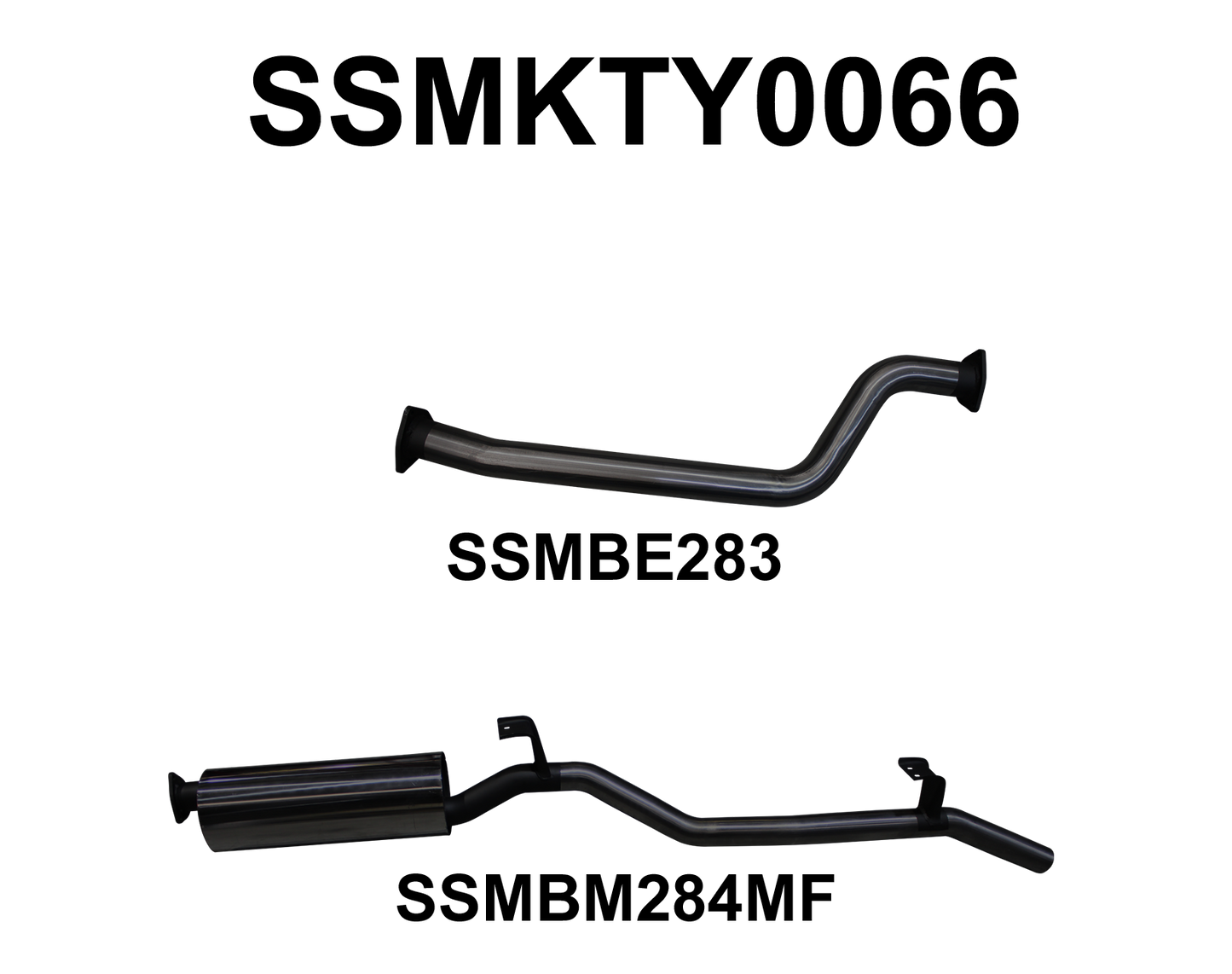 Manta Exhaust System - LandCruiser FJ75 4.0L 3F Petrol Ute & Troop Carrier - SSMKTY0066