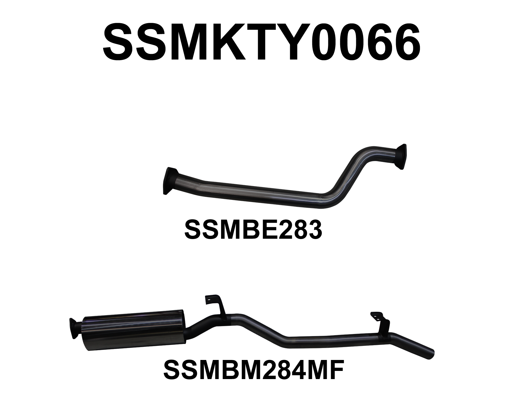 Manta Exhaust System - LandCruiser FJ75 4.0L 3F Petrol Ute & Troop Carrier - SSMKTY0066