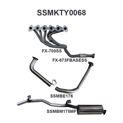 Manta Exhaust System - LandCruiser HZJ75/HZJ78 4.2L 1HZ Diesel Ute & Troop Carrier - SSMKTY0068