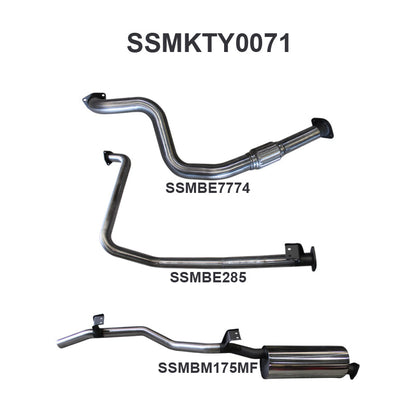 Manta Exhaust System - LandCruiser HZJ79 4.2L 1HZ Diesel Ute - SSMKTY0071