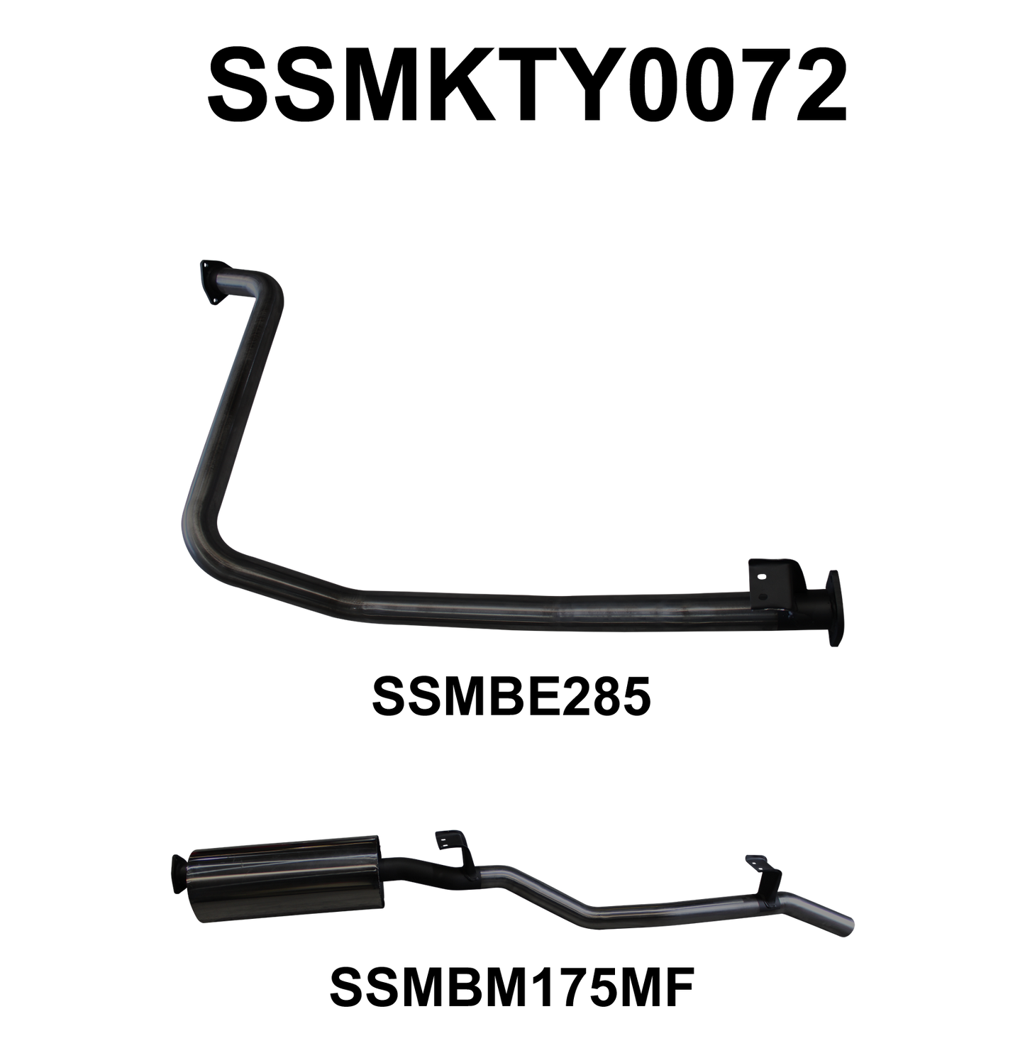 Manta Exhaust System - LandCruiser HZJ79 4.2L 1HZ Diesel Ute - SSMKTY0072