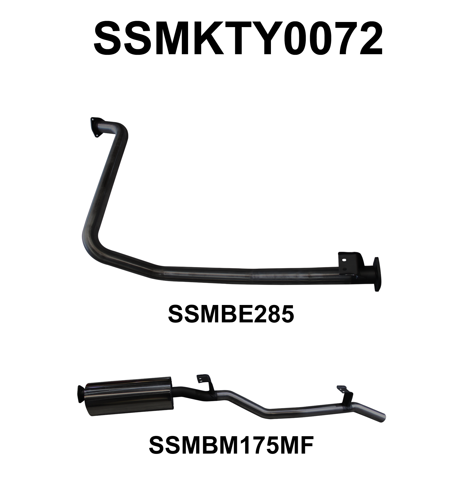 Manta Exhaust System - LandCruiser HZJ79 4.2L 1HZ Diesel Ute - SSMKTY0072