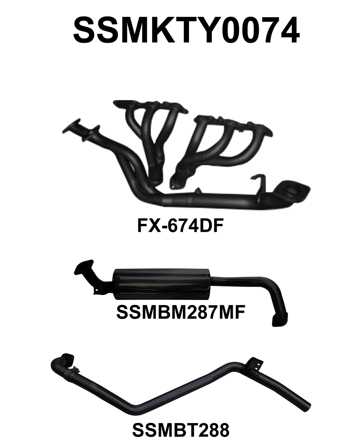 Manta Exhaust System - LandCruiser FZJ80 4.5L 1FZ Petrol Wagon
