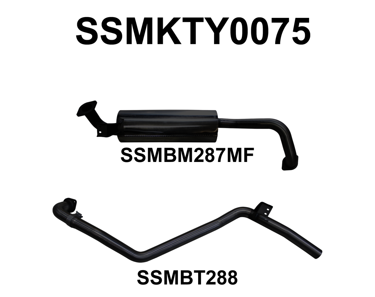 Manta Exhaust System - LandCruiser HZJ80 4.2L 1HZ Diesel Wagon