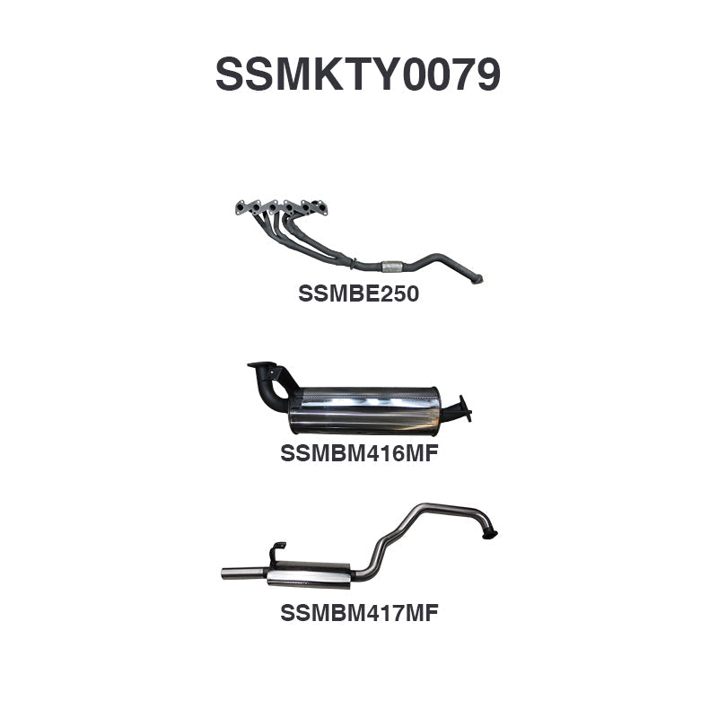 Manta Exhaust System - LandCruiser HZJ105 4.2L 1HZ Diesel Wagon