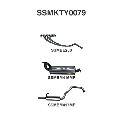 Manta Exhaust System - LandCruiser HZJ105 4.2L 1HZ Diesel Wagon