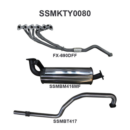 Manta Exhaust System - LandCruiser HZJ105 4.2L 1HZ Diesel Wagon