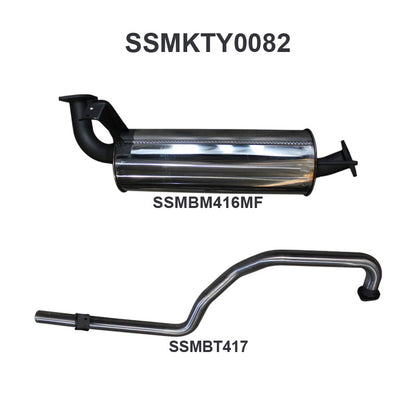 Manta Exhaust System - LandCruiser HZJ105 4.2L 1HZ Diesel Wagon