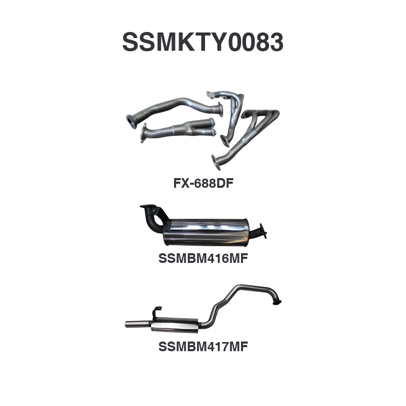 Manta Exhaust System - LandCruiser FZJ105 4.5L 1FZ Petrol Wagon