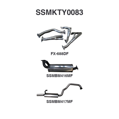 Manta Exhaust System - LandCruiser FZJ105 4.5L 1FZ Petrol Wagon