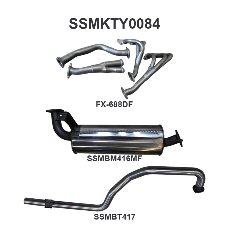 Manta Exhaust System - LandCruiser FZJ105 4.5L 1FZ Petrol Wagon
