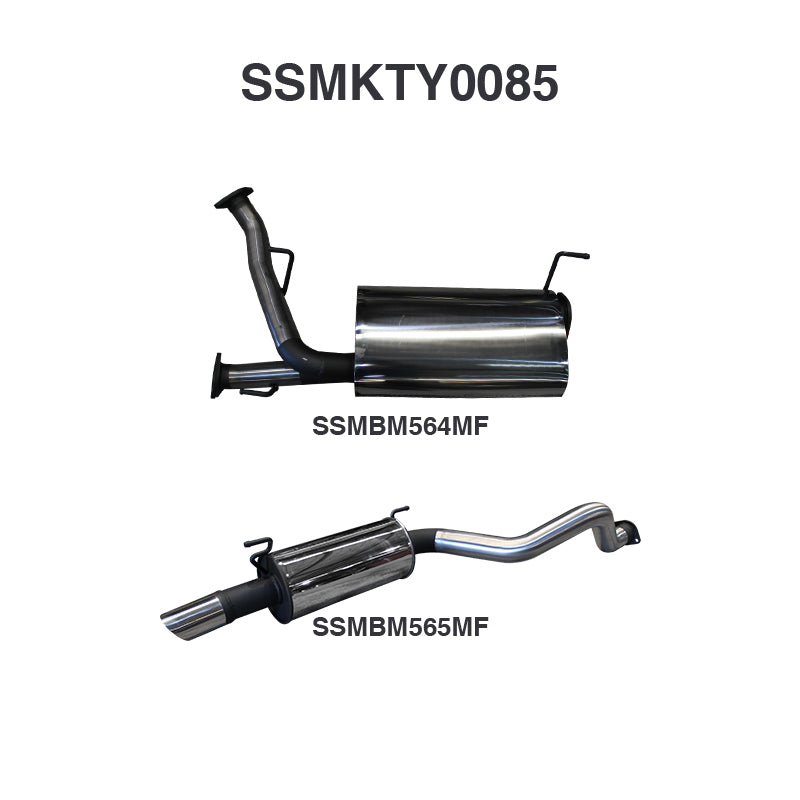 Manta Exhaust System - LandCruiser UZJ200 4.7L V8 Petrol Wagon