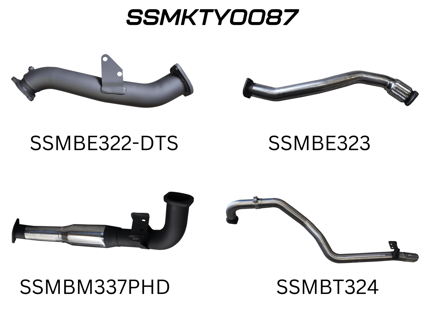 Manta Exhaust System - LandCruiser HZJ105 4.2L 1HZ Diesel Wagon - Aftermarket Turbo