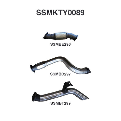 Manta Exhaust System - LandCruiser VDJ79 Single Cab 4.5L V8 2007-2016 - SSMKTY0089