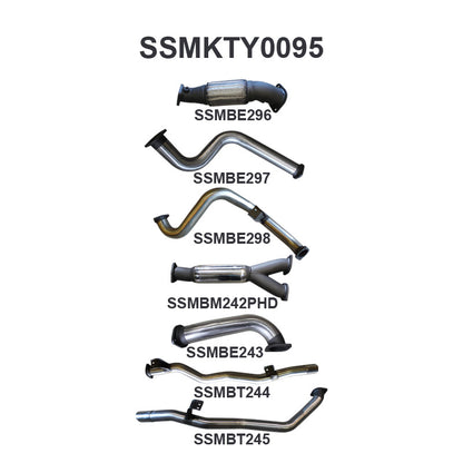 Manta Exhaust System - LandCruiser VDJ79 Single Cab 4.5L V8 2007-2016 - SSMKTY0095