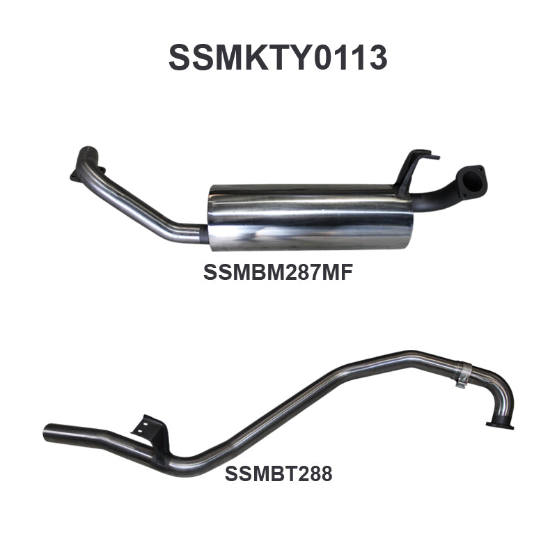 Manta Exhaust System - LandCruiser FZJ80 4.5L 1FZ Petrol Wagon