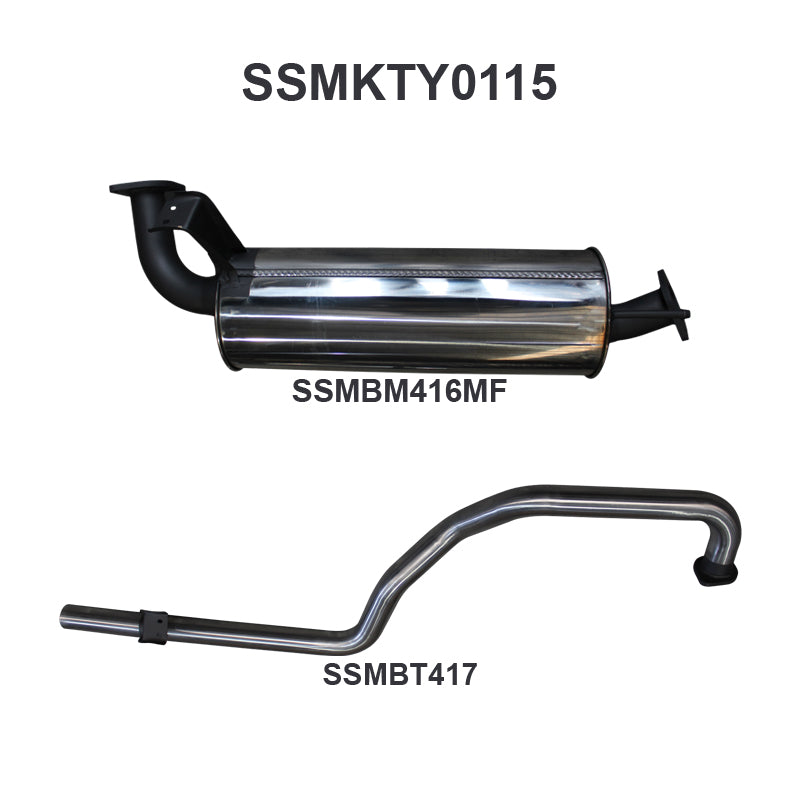 Manta Exhaust System - LandCruiser FZJ105 4.5L 1FZ Petrol Wagon