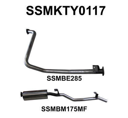 Manta Exhaust System - LandCruiser FZJ79 4.5L 6-Cyl Petrol Ute - SSMKTY0117