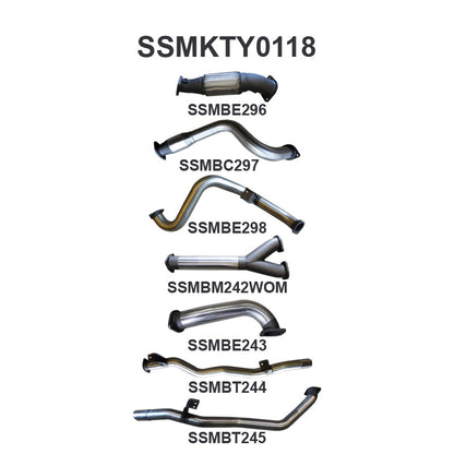 Manta Exhaust System - LandCruiser VDJ79 Single Cab 4.5L V8 2007-2016 - SSMKTY0118