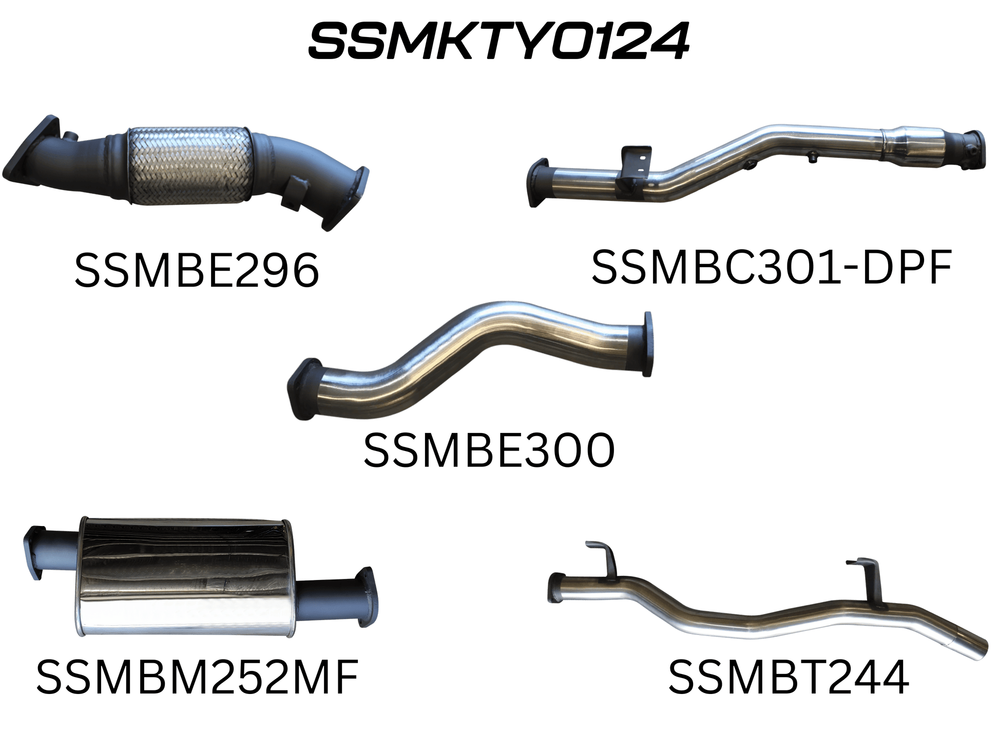 Manta Exhaust System - LandCruiser VDJ79 Dual Cab 4.5L V8 DPF Oct 2016-On - SSMKTY0124