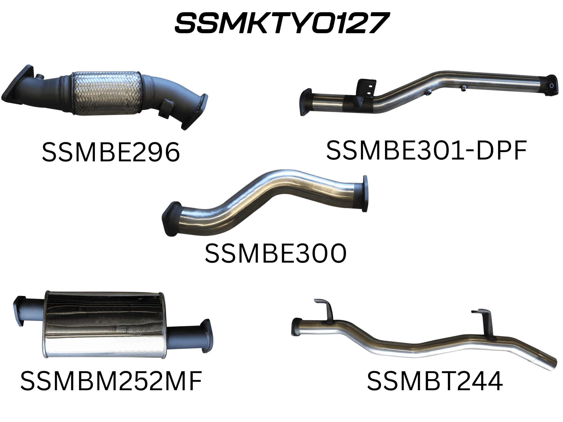 Manta Exhaust System - LandCruiser VDJ79 Dual Cab 4.5L V8 DPF Oct 2016-On - SSMKTY0127