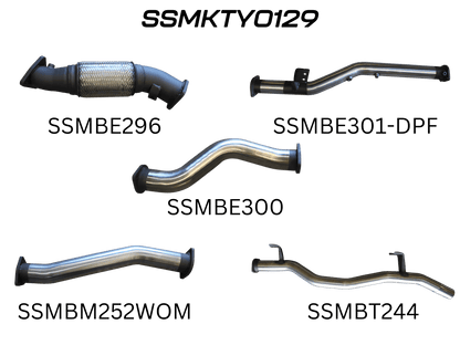 Manta Exhaust System - LandCruiser VDJ79 Dual Cab 4.5L V8 DPF Oct 2016-On - SSMKTY0129