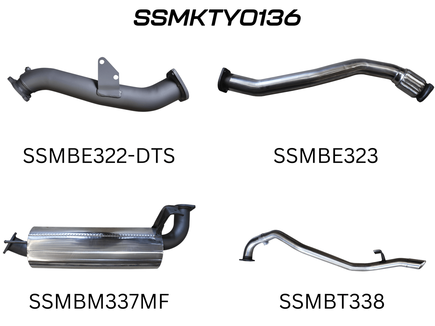 Manta Exhaust System - LandCruiser HZJ80 4.2L 1HZ Diesel Wagon - Aftermarket Turbo