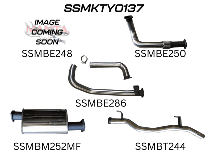 Manta Exhaust System - LandCruiser HZJ75/HZJ78 4.2L 1HZ Diesel - Aftermarket Turbo - SSMKTY0137