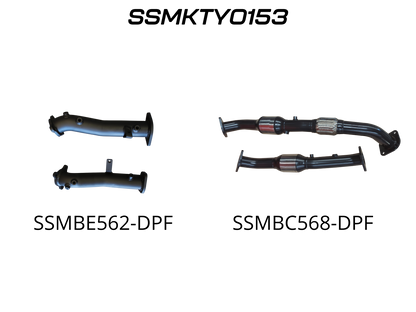 Manta Exhaust System - LandCruiser VDJ200 4.5L V8 Twin Turbo Diesel Wagon (with DPF) Oct 2015-2021