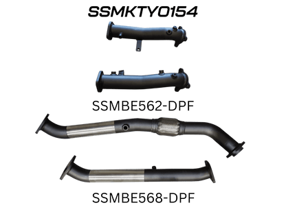 Manta Exhaust System - LandCruiser VDJ200 4.5L V8 Twin Turbo Diesel Wagon (with DPF) Oct 2015-2021