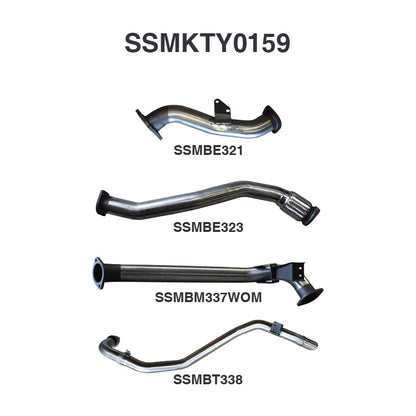 Manta Exhaust System - LandCruiser HDJ80 4.2L 1HD Turbo Diesel Wagon