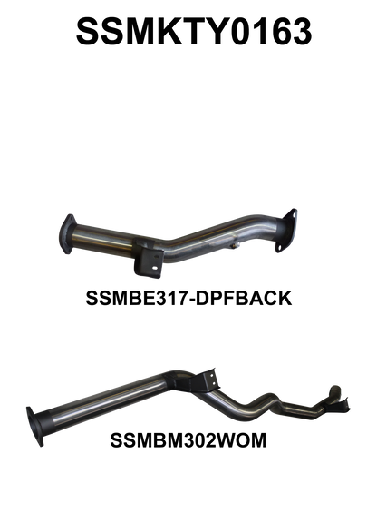 Manta Exhaust System - LandCruiser VDJ76 Wagon 4.5L V8 DPF Oct 2016-On - SSMKTY0163