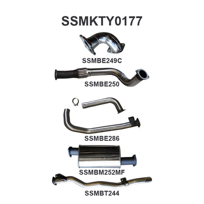 Manta Exhaust System - LandCruiser HZJ75/HZJ78 4.2L 1HZ Diesel - Aftermarket Turbo - SSMKTY0177