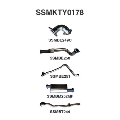 Manta Exhaust System - LandCruiser HZJ79 4.2L 1HZ Diesel Ute - Turbo Applications - SSMKTY0178