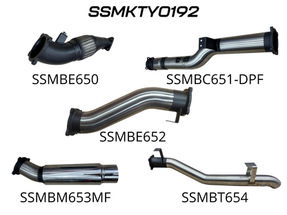 Manta Exhaust System - LandCruiser VDJ79 Dual Cab 4.5L V8 DPF Oct 2016-On - SSMKTY0192