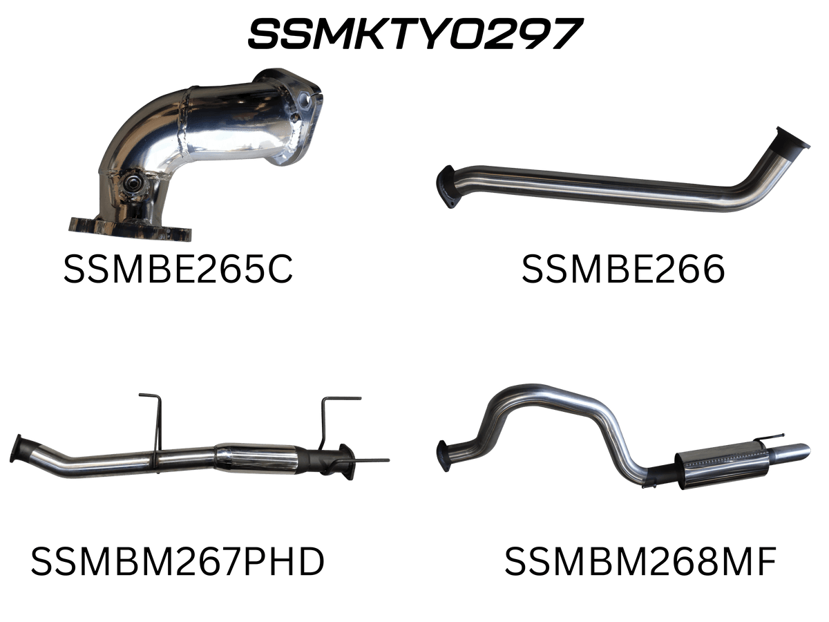 Manta Exhaust System - LandCruiser HDJ100 4.2L 1HD Turbo Diesel Wagon