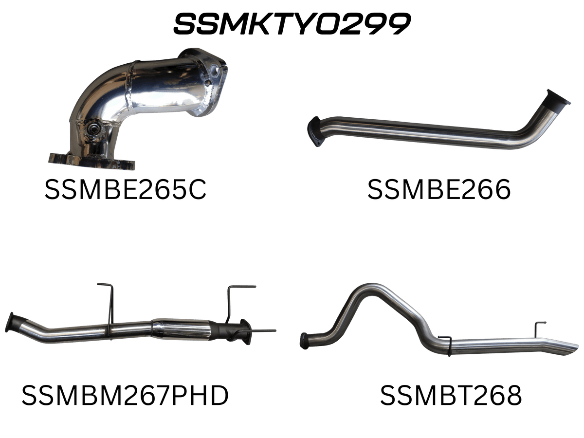 Manta Exhaust System - LandCruiser HDJ100 4.2L 1HD Turbo Diesel Wagon