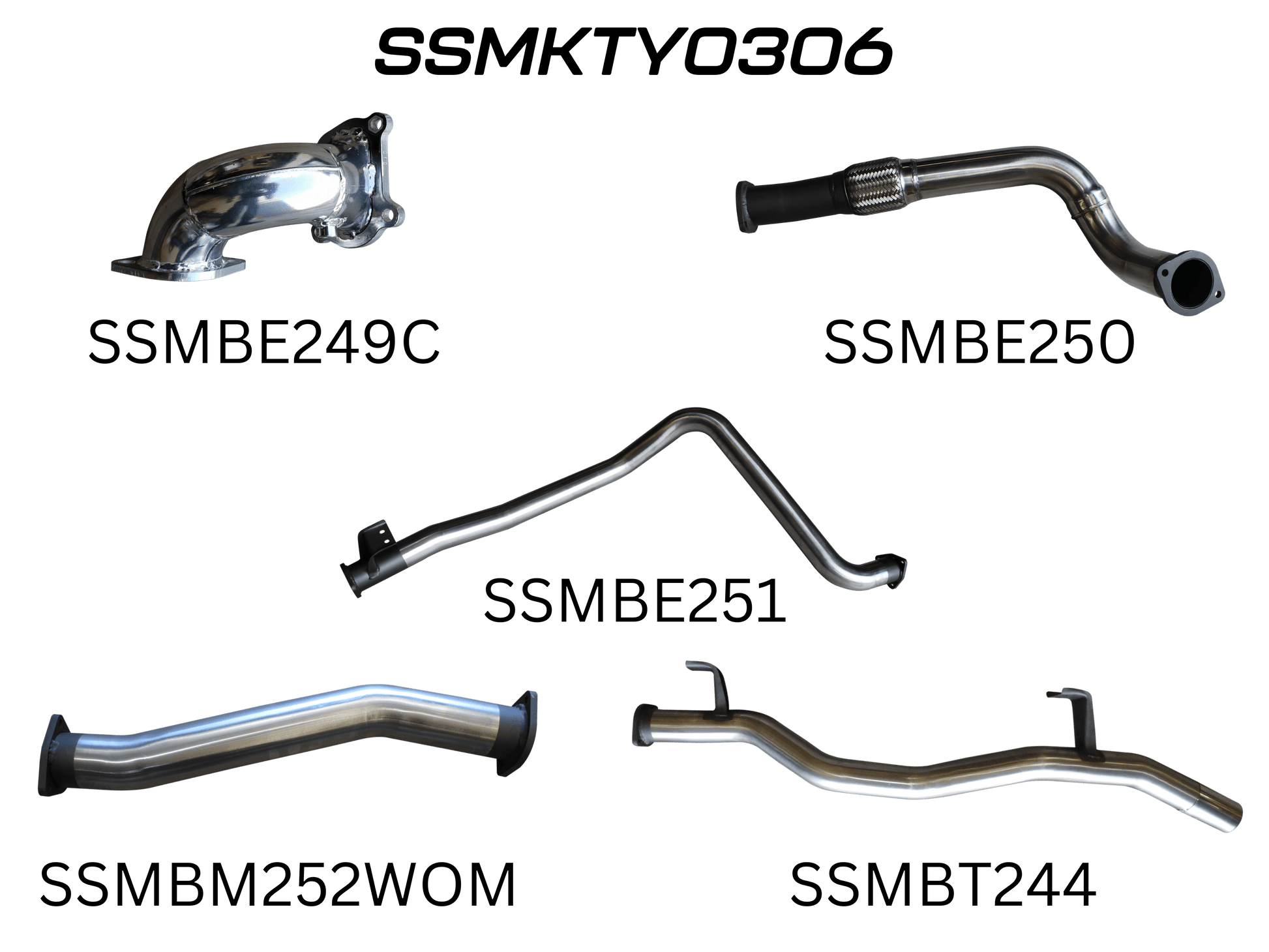 Manta Exhaust System - LandCruiser HDJ79 4.2L 1HD Turbo Diesel Ute - SSMKTY0306