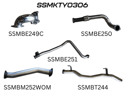 Manta Exhaust System - LandCruiser HDJ79 4.2L 1HD Turbo Diesel Ute - SSMKTY0306
