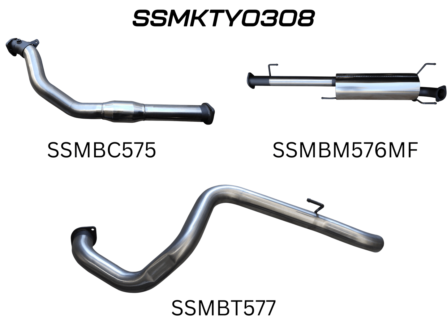 Manta Exhaust System - Prado KDJ120R / KDJ150R 3.0L Turbo Diesel Sep 2007-Sep 2015