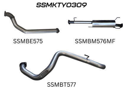 Manta Exhaust System - Prado KDJ120R / KDJ150R 3.0L Turbo Diesel Sep 2007-Sep 2015