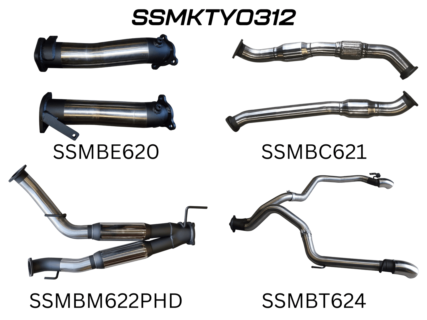 Manta Exhaust System - Hilux GUN126R / GUN125R N80 2.8L & 2.4L Turbo Diesel D4D (with DPF) 2015-On